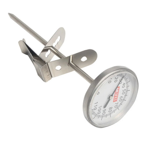 MEIFEI Coffee Thermometer Quick-display Analog Dial Thermometer -10~100 Degrees Celsius Temperature Gauge Dial SS Probe Instant Read - 1