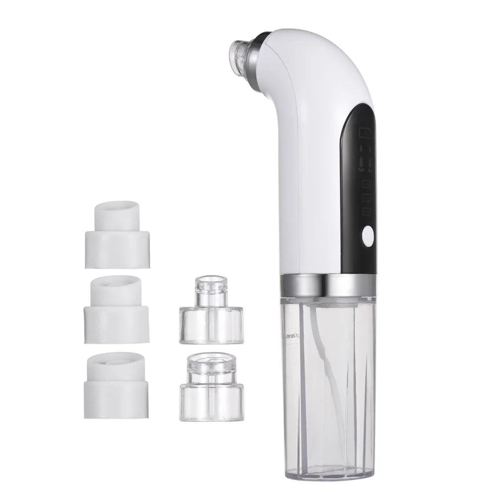 Electric Small Bubble Blackhead Remover USB Rechargeable Strong Suction Vacuum Suction Water Cycle Pore Cleaner Acne Pimple Black Head Extractor - 1