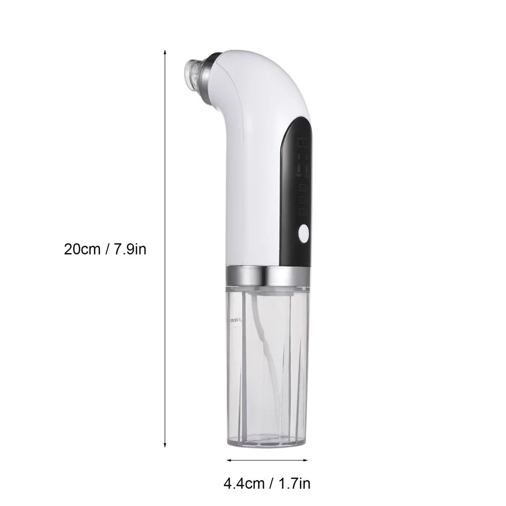 Electric Small Bubble Blackhead Remover USB Rechargeable Strong Suction Vacuum Suction Water Cycle Pore Cleaner Acne Pimple Black Head Extractor - 2