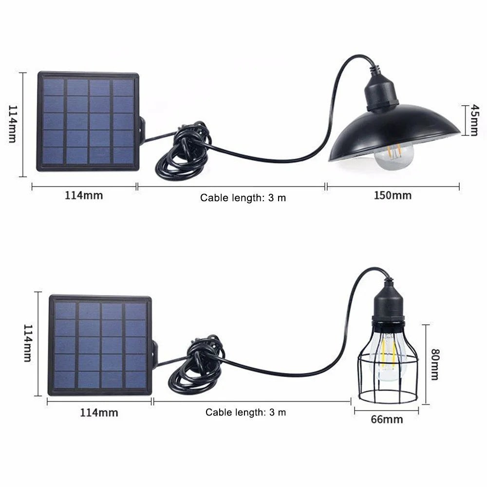 E27 For Outdoor Garden Solar Powered Energy Pendant Light Lamp - 150 * 45 mm - 3