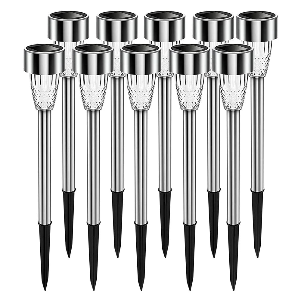For Outdoor Decorative Waterproof Anti-Deform Stainless Steel Brightest Solar Lights - 10 PCS - 1