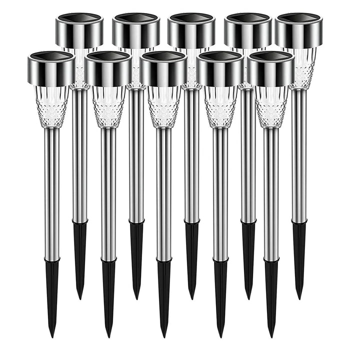 For Outdoor Decorative Waterproof Anti-Deform Stainless Steel Brightest Solar Lights - 10 PCS - 1