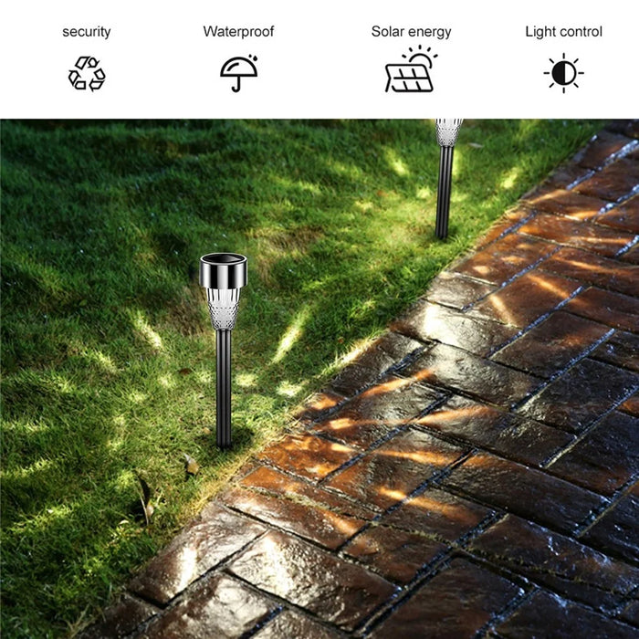 For Outdoor Decorative Waterproof Anti-Deform Stainless Steel Brightest Solar Lights - 10 PCS - 2