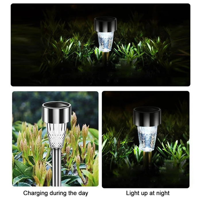 For Outdoor Decorative Waterproof Anti-Deform Stainless Steel Brightest Solar Lights - 10 PCS - 3
