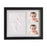 For Baby Simple Photo Frame with Mud Hand Footprint Nursery Decor - Black - 1