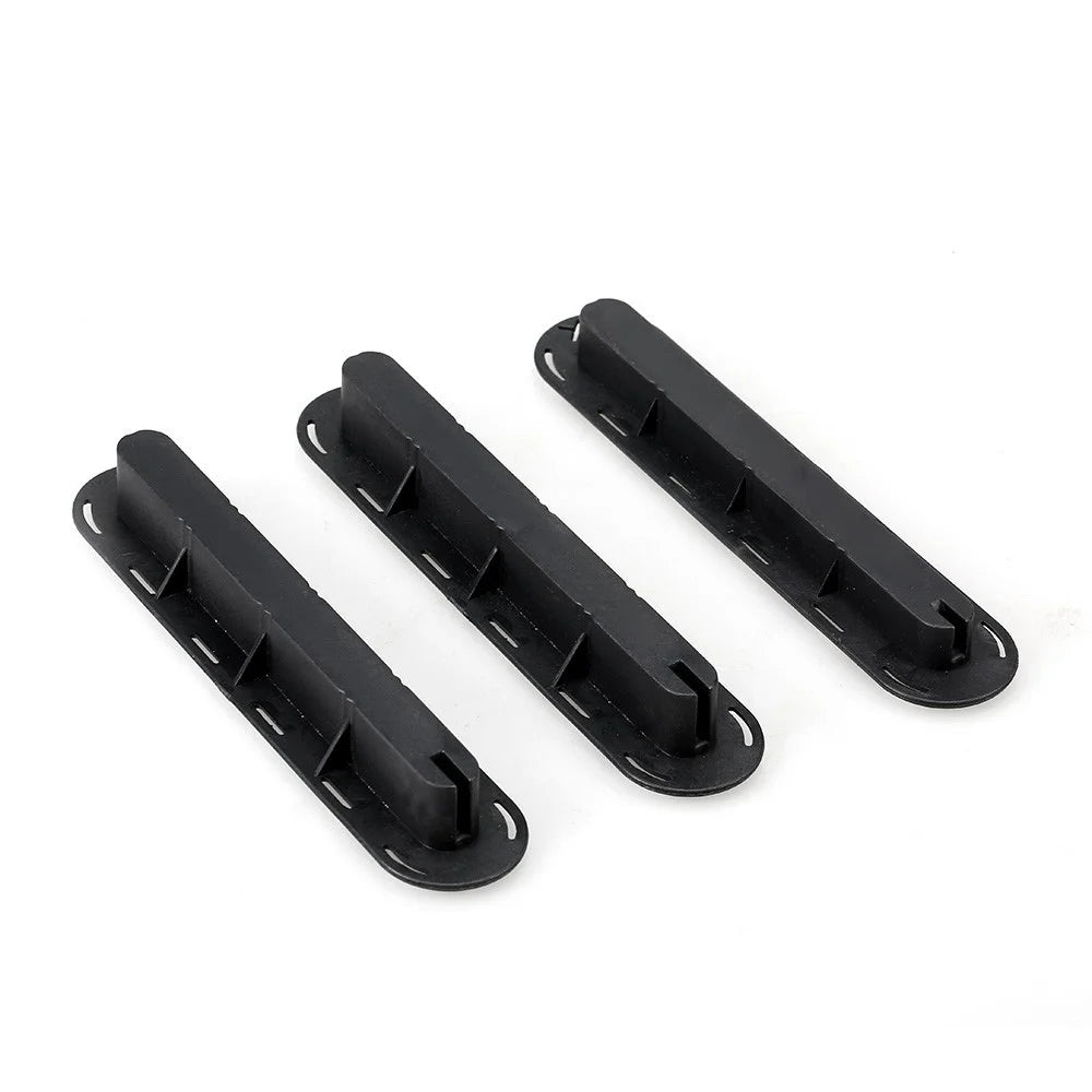 3Pcs Future Tri Fins Box Plugs Fin Base SUP Screw Surf Fins Plugs Set Extra Fin Key Fin Screws - Black - 2