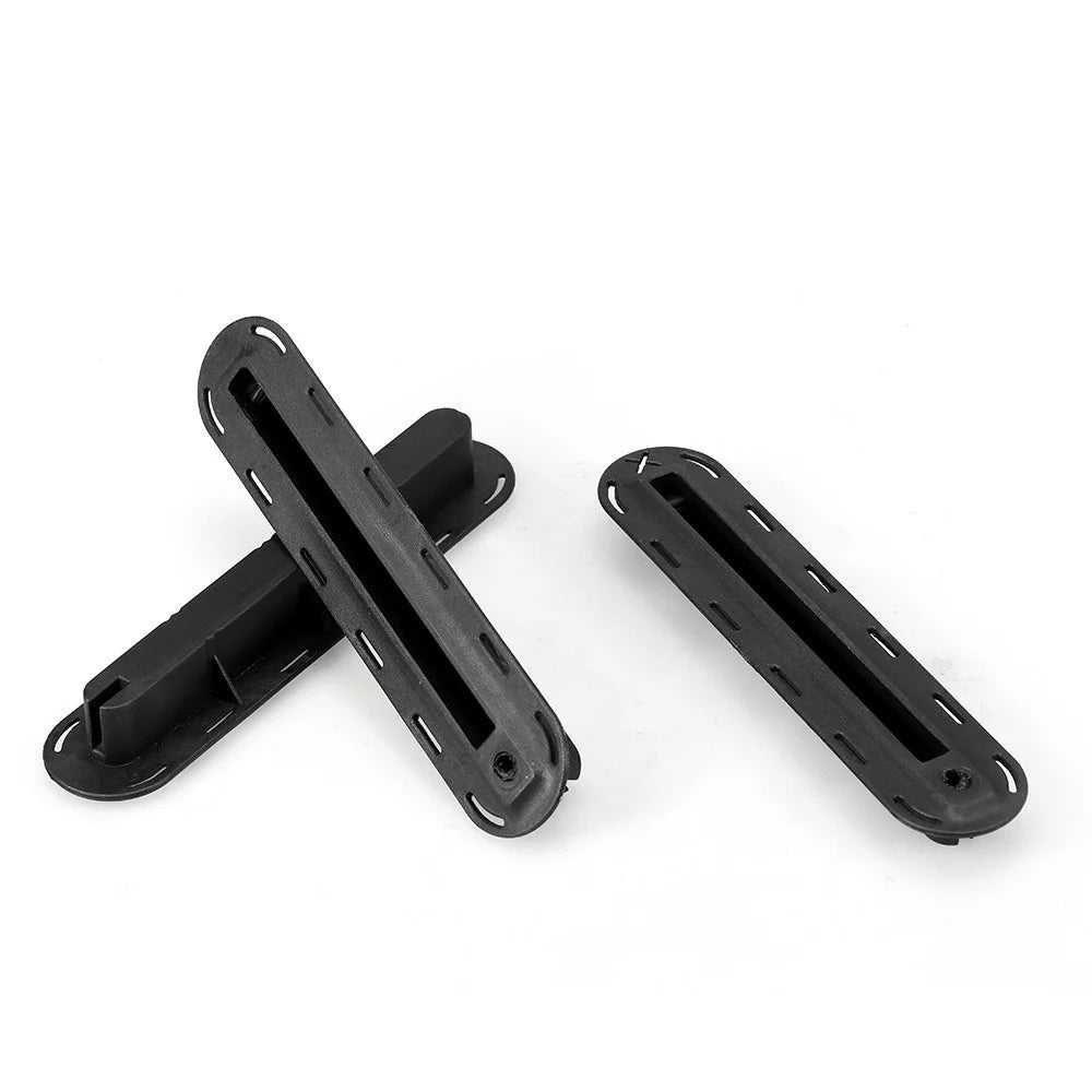 3Pcs Future Tri Fins Box Plugs Fin Base SUP Screw Surf Fins Plugs Set Extra Fin Key Fin Screws - Black - 3