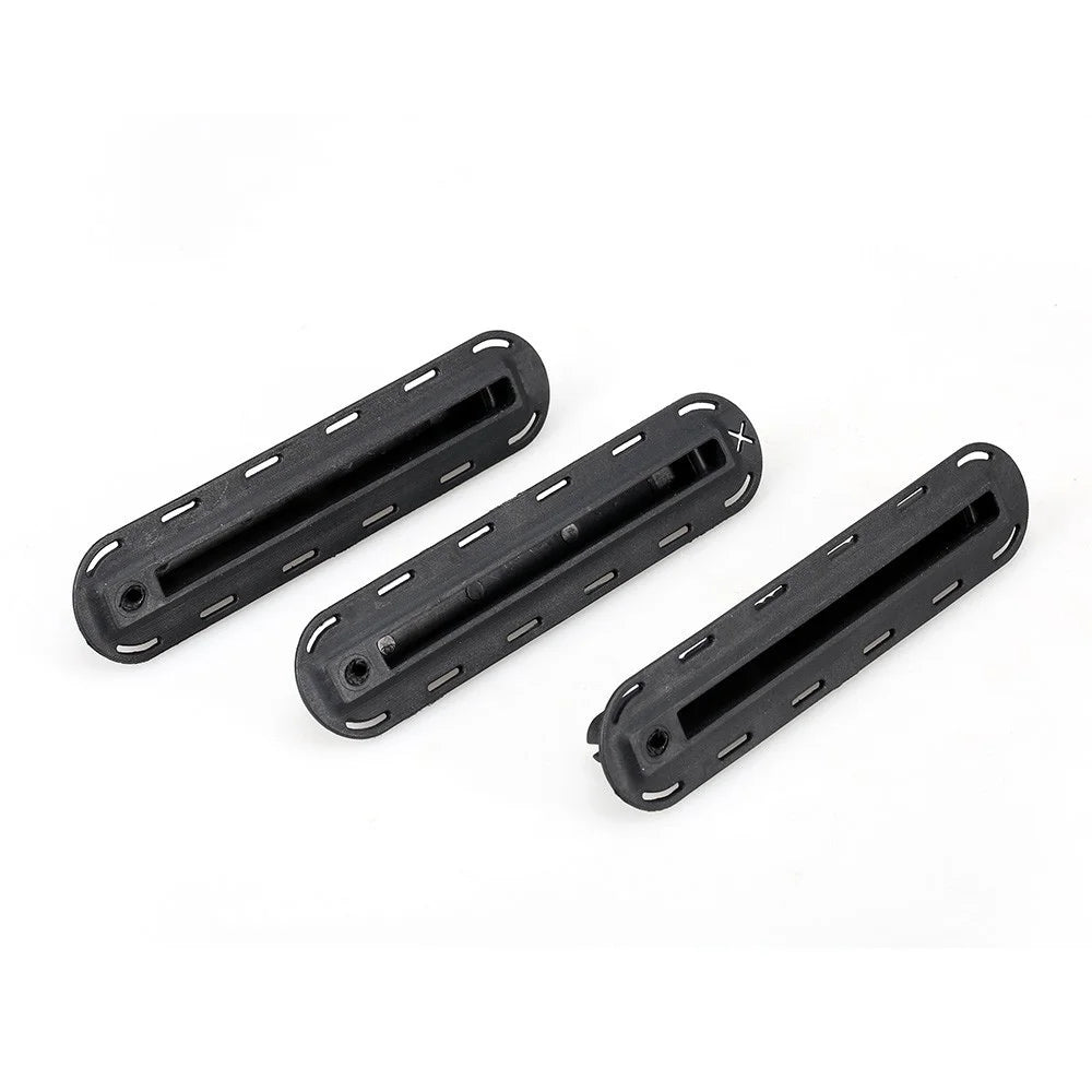 3Pcs Future Tri Fins Box Plugs Fin Base SUP Screw Surf Fins Plugs Set Extra Fin Key Fin Screws - Black - 6
