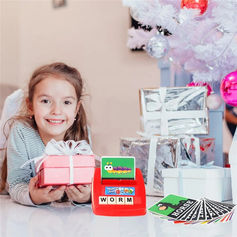 Matching Letter Game for Kids Educational Toys Alphabet Spelling and Recognition with 26Pcs Capital Letter Blocks 30Pcs Word Cards Preschool Learning Toys for Boys Girls - 5