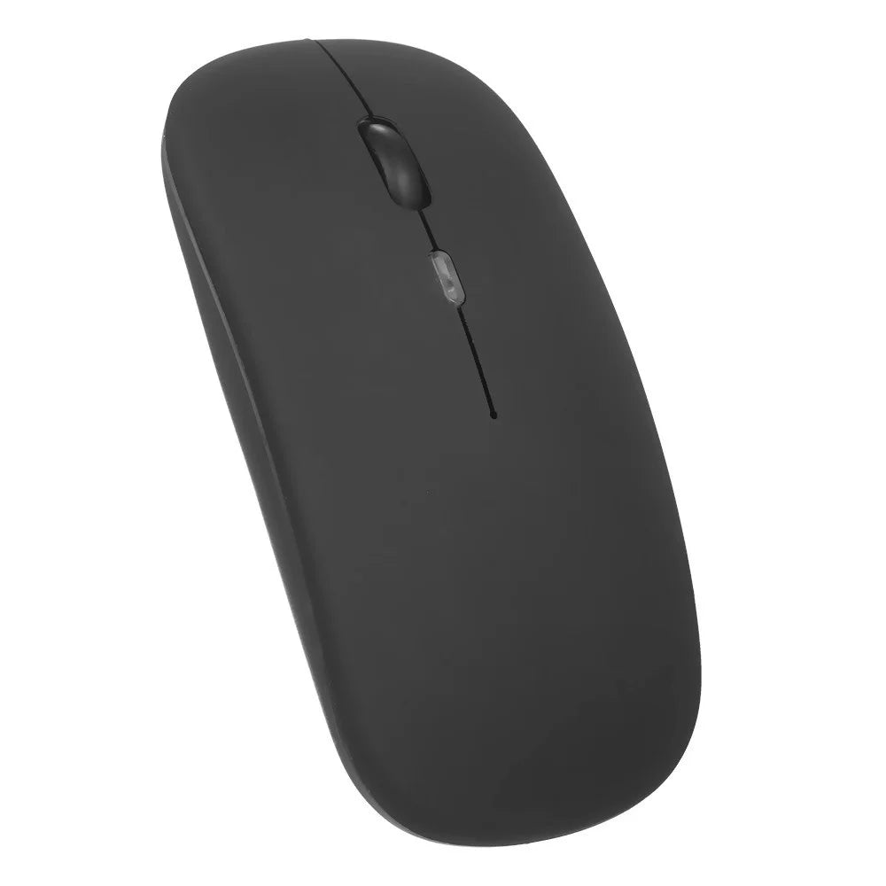 Wireless Slim Mouse Less Noise Adjustable Rechargeable Mouse for Laptop Computer - Black - 5