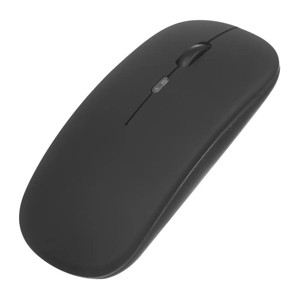 Wireless Slim Mouse Less Noise Adjustable Rechargeable Mouse for Laptop Computer - Black - 7