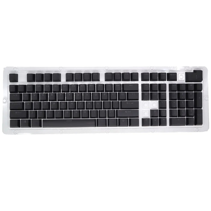 For Mechanical Keyboard 104 Keys Injection Molding PBT Keycap Set - Black - 1