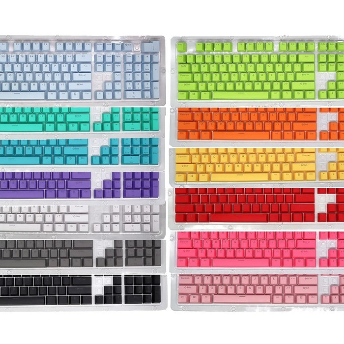 For Mechanical Keyboard 104 Keys Injection Molding PBT Keycap Set - Black - 2