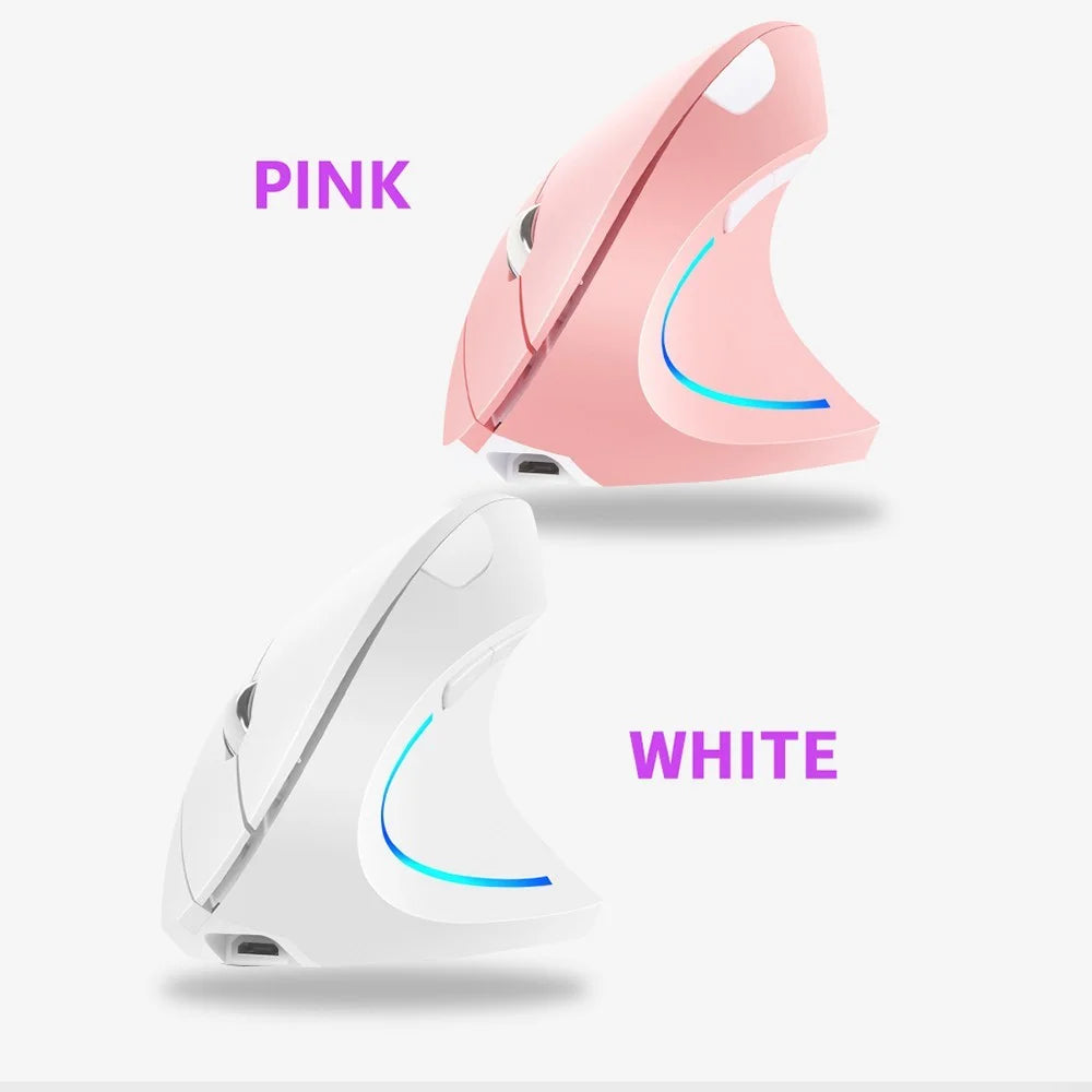 2.4G Wireless Vertical Mouse Rechargeable Mouse with 3 Adjustable DPI Levels and Auto Sleep - Black - 7
