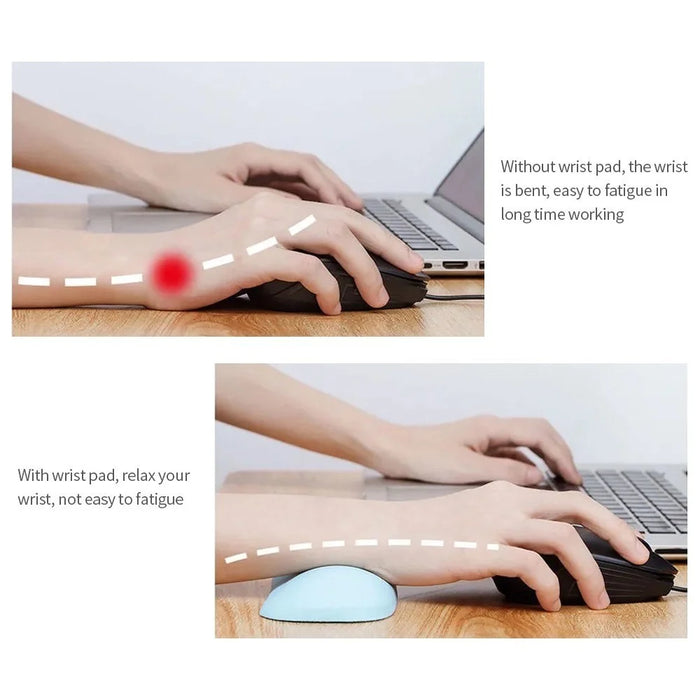 Soft Mouse Wrist Rest Pad Ergonomic Wrist Support Hand Pillow Cushion - Grey - 4