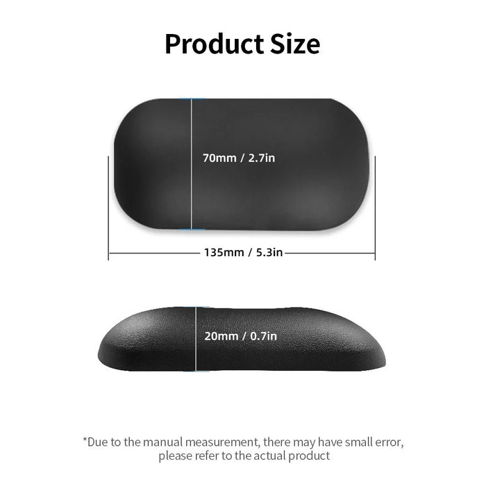 Soft Mouse Wrist Rest Pad Ergonomic Wrist Support Hand Pillow Cushion - Grey - 6