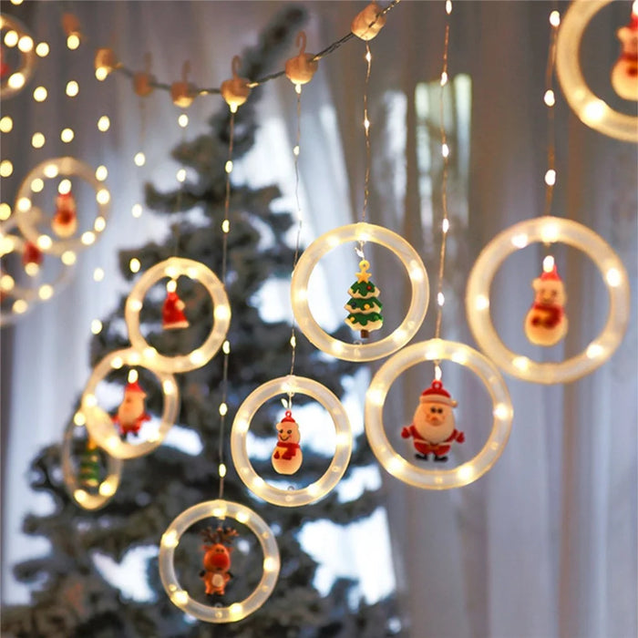 9.8FT Waterproof 3D Christmas String Lights Novelty Hanging USB Powered Fairy Lights for Christmas Indoor Decor - 3