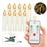 Realistic Warm White LED Flameless Candles with Remote Control for Party Decoration - 10 PCS / Ivory - 1