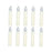 Realistic Warm White LED Flameless Candles with Remote Control for Party Decoration - 10 PCS / Ivory - 2