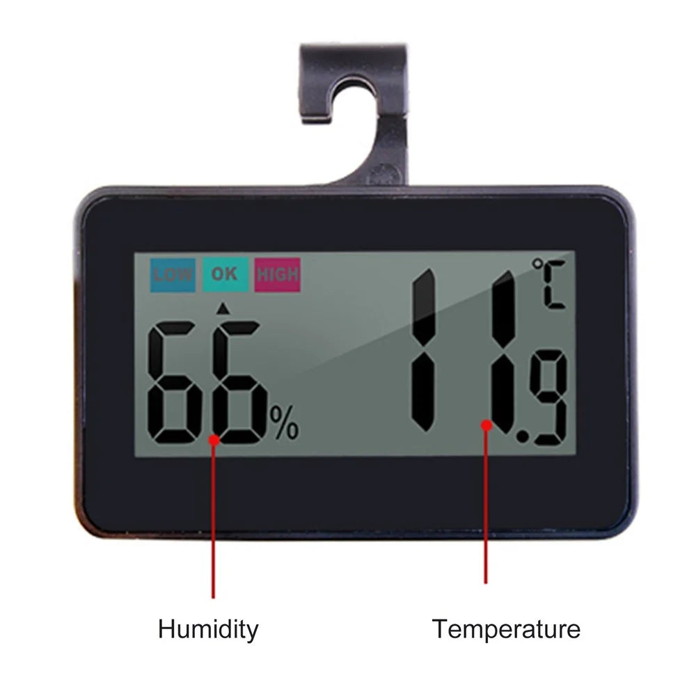 Mini Digital Indoor Thermometer Gauge Accurate Temperature Humidity Monitor with LCD Display - 3
