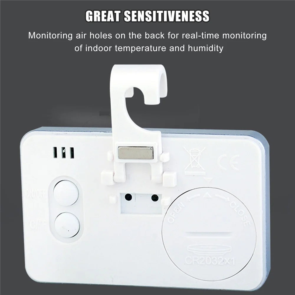 Mini Digital Indoor Thermometer Gauge Accurate Temperature Humidity Monitor with LCD Display - 5