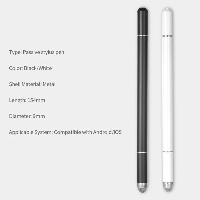 Universal Passive Stylus Pen Capacitive Pen Sensitive Touch Smooth Writing for Android iOS Systems - Black - 7