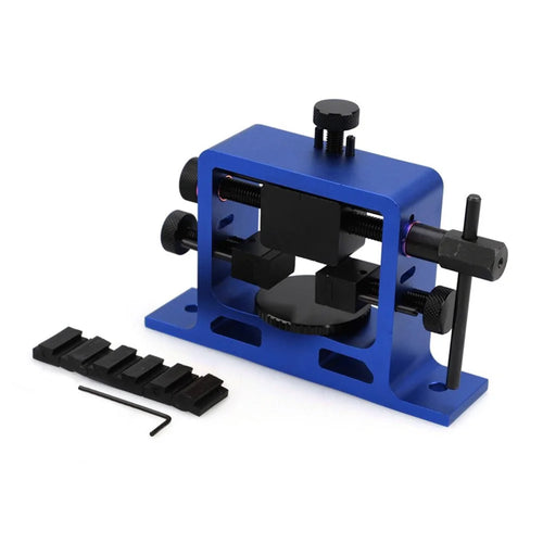 Aluminum Alloy Universal Rear Sight Pusher Sight Adjustment Tool with Wrench and Accessory - Blue - 1