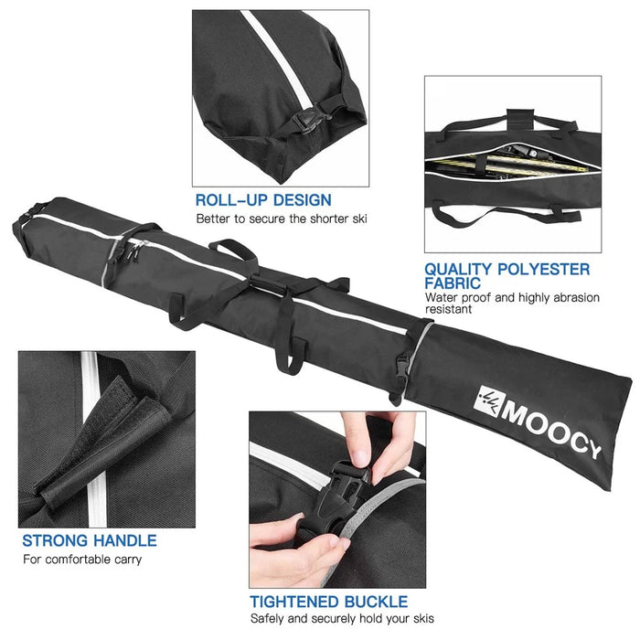 Snowboard Bag + Ski Boot Bag for Skis Gear Up to 200cm and Boots Up to US Size 13 - 3