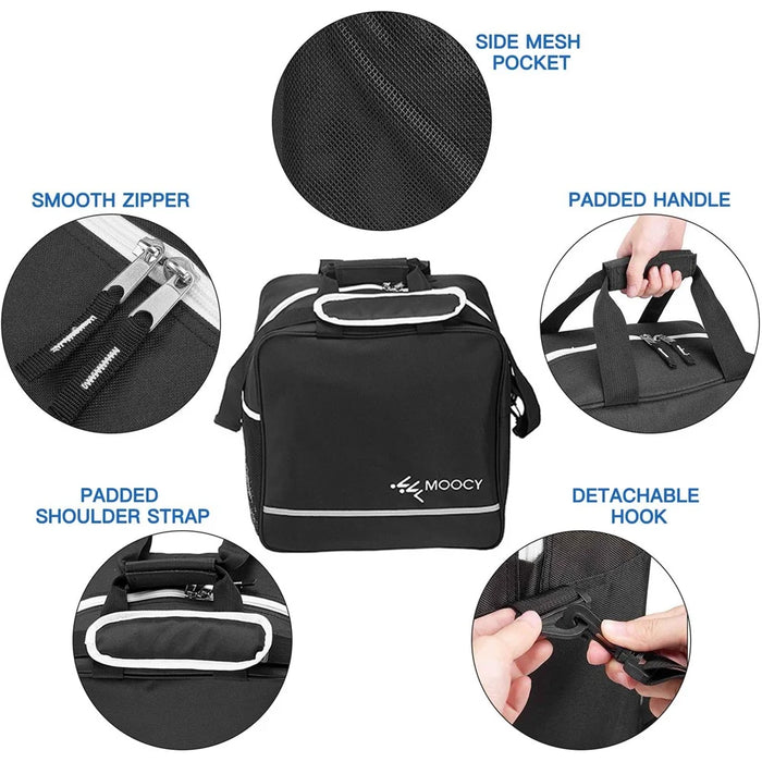 Snowboard Bag + Ski Boot Bag for Skis Gear Up to 200cm and Boots Up to US Size 13 - 5
