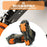 1 Pair 10-Teeth Claws Crampon Winter Snow Spikes Ski Ice Shoe-Covers Steel Grippers Cleats for Climbing Hiking -  Orange - 4