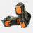 1 Pair 10-Teeth Claws Crampon Winter Snow Spikes Ski Ice Shoe-Covers Steel Grippers Cleats for Climbing Hiking -  Orange - 7
