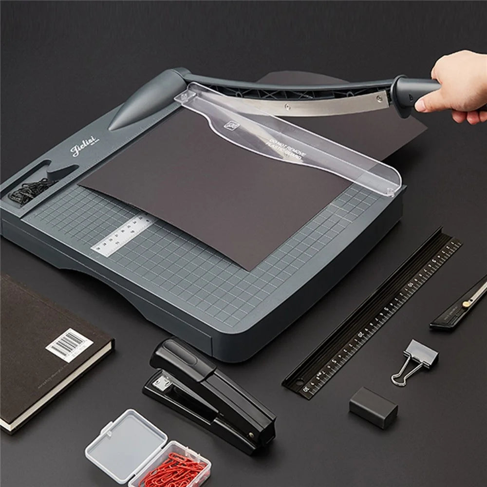 948 Safe Storage Paper Cutter 12 Inch Craft Paper Trimmer for Office Home, 16 Sheet Capacity - 2