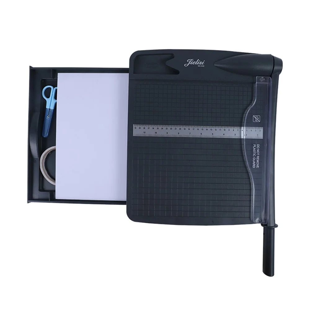 948 Safe Storage Paper Cutter 12 Inch Craft Paper Trimmer for Office Home, 16 Sheet Capacity - 5
