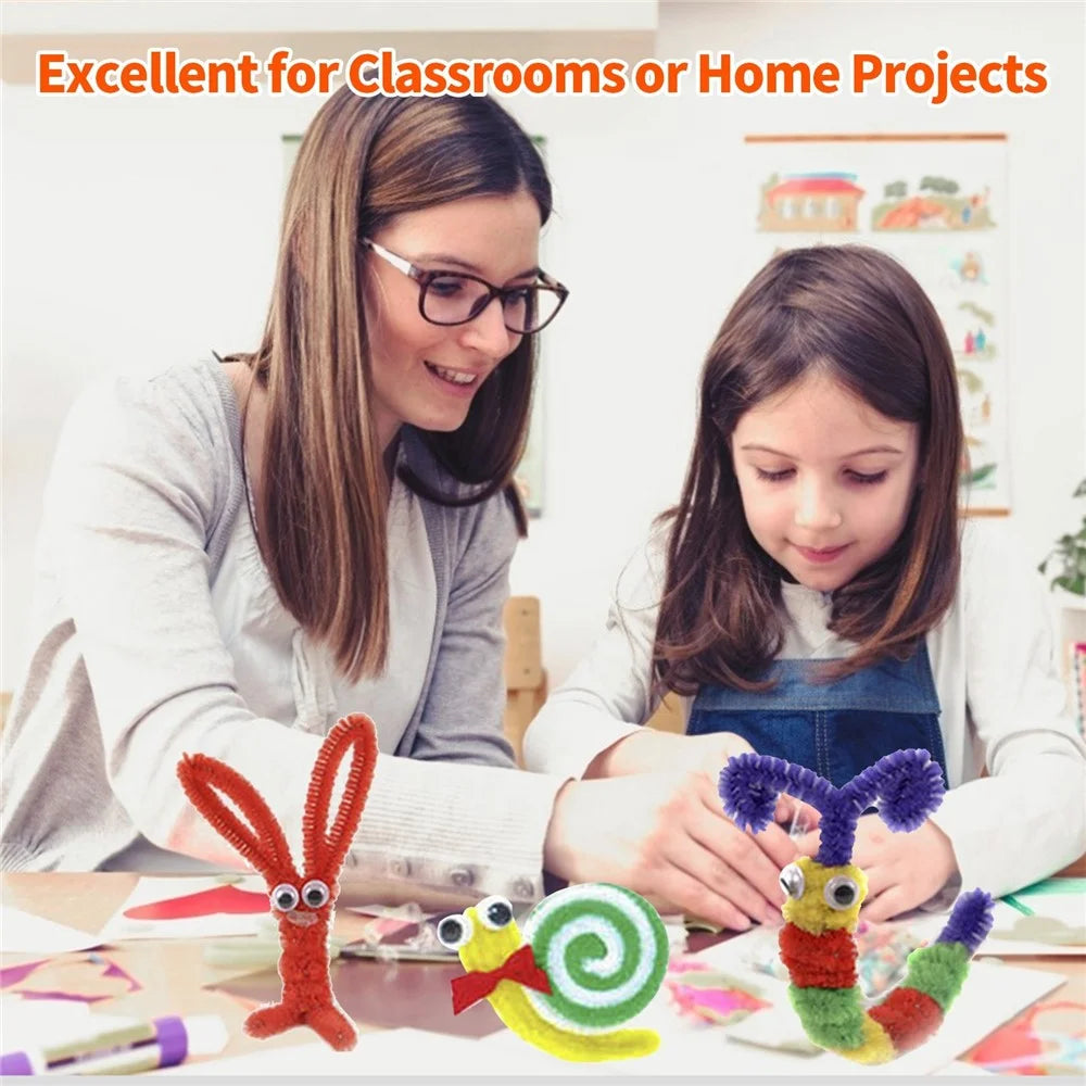 DIY Art and Crafts Supplies Kit Handmade Activity Craft Materials Educational Gift for Kindergarten School Students Home - 3