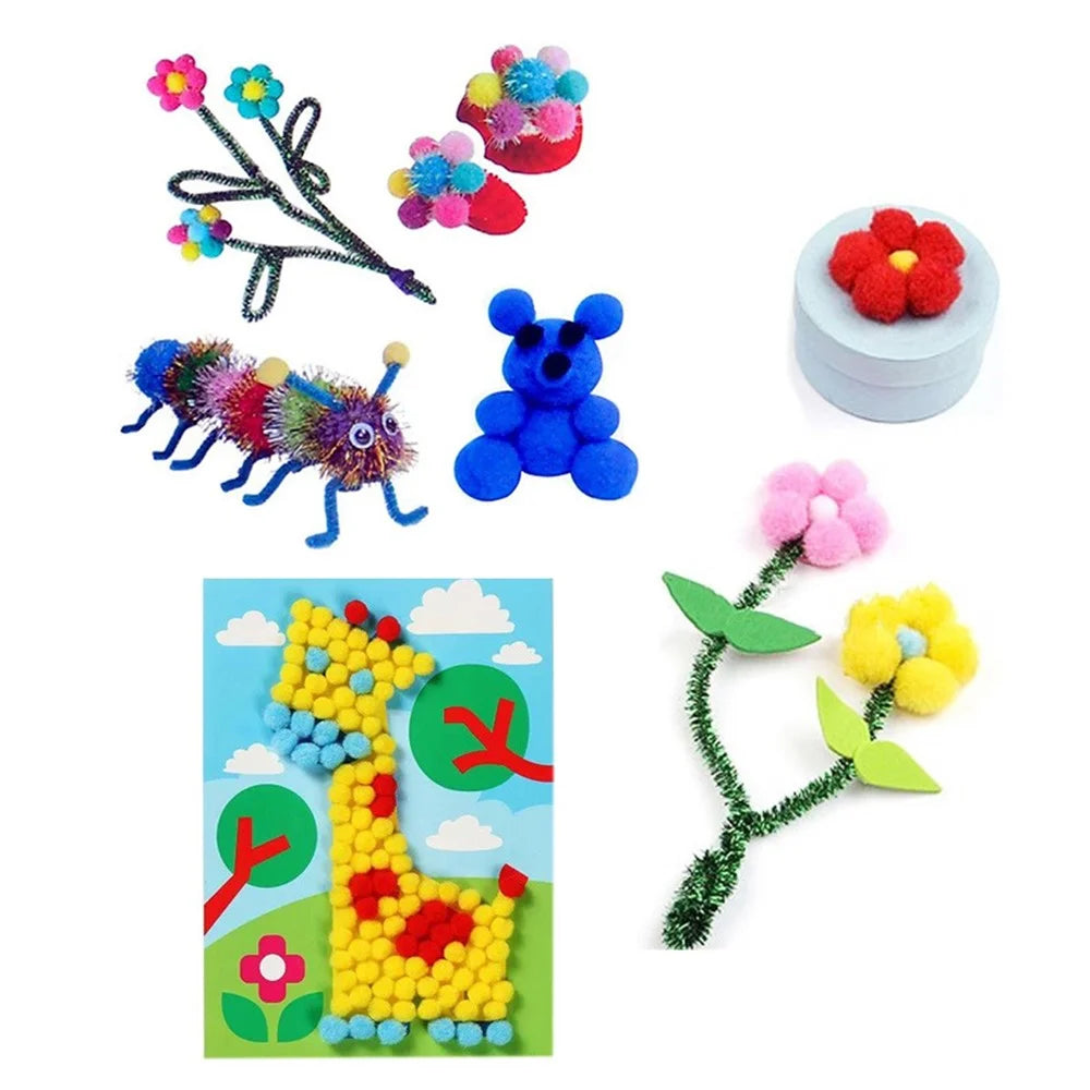 DIY Art and Crafts Supplies Kit Handmade Activity Craft Materials Educational Gift for Kindergarten School Students Home - 7