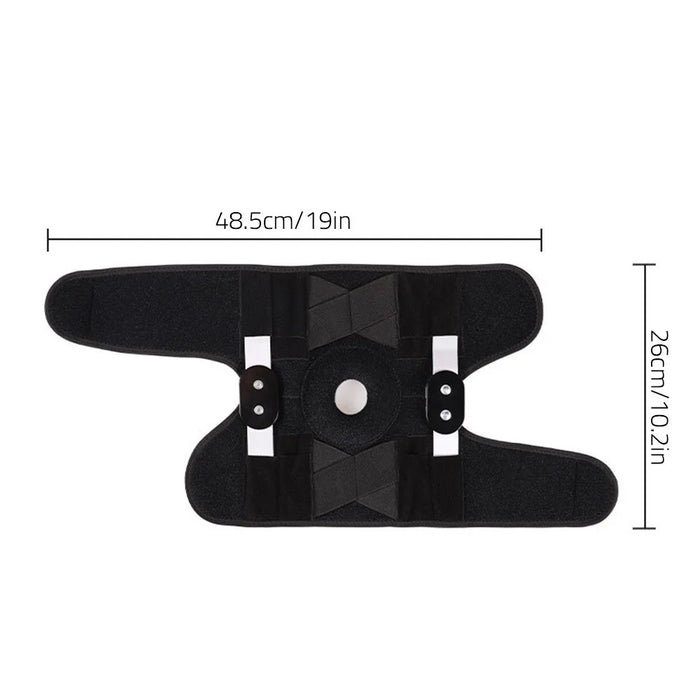 Wear-resistant Sport Brace Adjustable Knee Band Scratch-resistant Knee Protective Bandage with Side Metal Stabilizer - 5