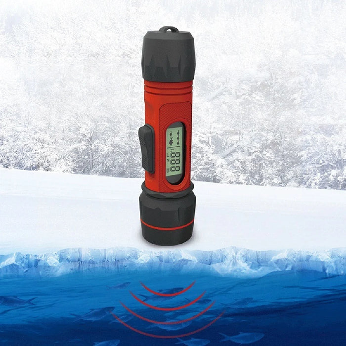 Portable Sonar Ice Fishing Finder with LED Underwater Light Wireless Handheld Fishfinder with 0.8-90m Detection Depth - 5