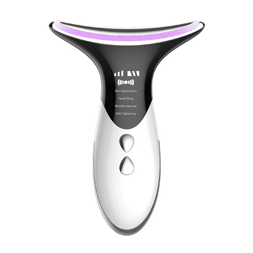 Facial Massager Neck Beauty Device Double Chin Reducer Therapy Skin Heat Vibration Massager for Neckline Jaw Face Chin - 1