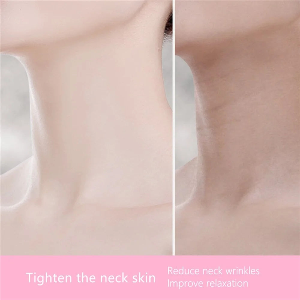 Facial Massager Neck Beauty Device Double Chin Reducer Therapy Skin Heat Vibration Massager for Neckline Jaw Face Chin - 3