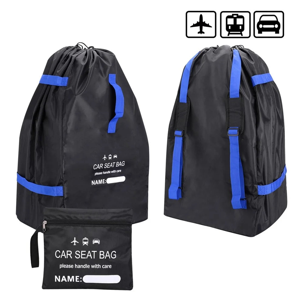 Car Seat Bag Backpack for Air Travel Universal Infant Carseat Storage Bag for Airplane Gate Check Large Durable bag with Shoulder Straps - 3