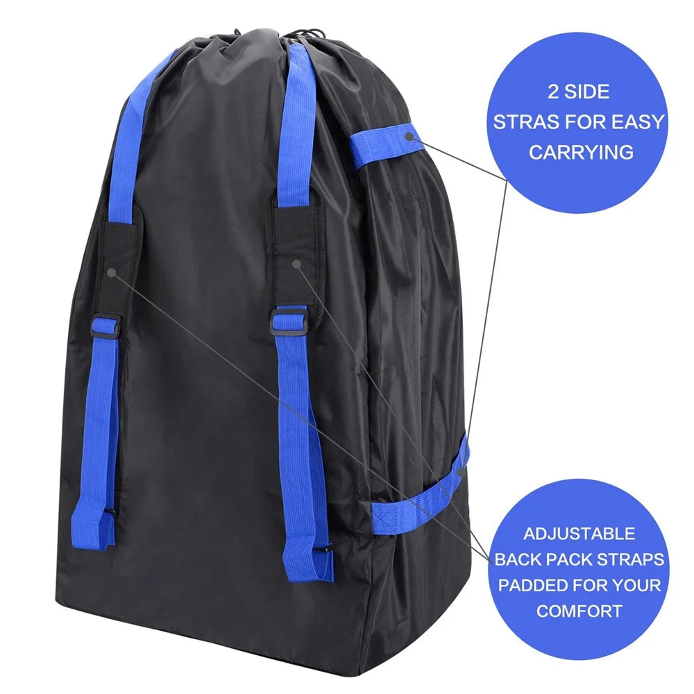Car Seat Bag Backpack for Air Travel Universal Infant Carseat Storage Bag for Airplane Gate Check Large Durable bag with Shoulder Straps - 4