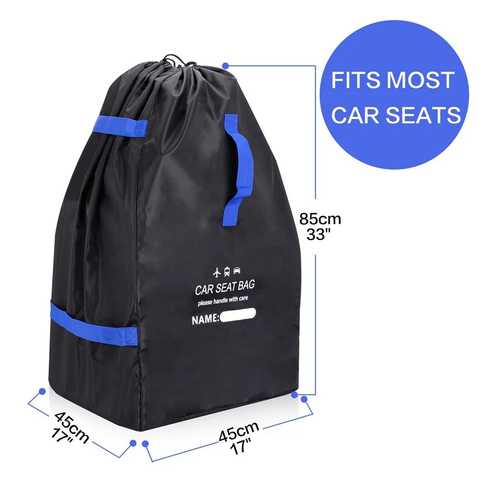 Car Seat Bag Backpack for Air Travel Universal Infant Carseat Storage Bag for Airplane Gate Check Large Durable bag with Shoulder Straps - 6