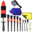 13Pcs Car Wheel Brush Set Car Wheel Cleaning Brush Kit Including 5 Detailing Brushes/3 Steel Wire Brushes/Wheel Rim Brush/Air Vents Brush/Tire Brush/Car Wash Mitt/Towel - 1