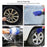 13Pcs Car Wheel Brush Set Car Wheel Cleaning Brush Kit Including 5 Detailing Brushes/3 Steel Wire Brushes/Wheel Rim Brush/Air Vents Brush/Tire Brush/Car Wash Mitt/Towel - 3