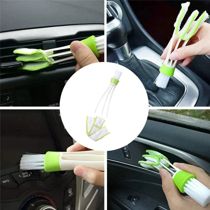 13Pcs Car Wheel Brush Set Car Wheel Cleaning Brush Kit Including 5 Detailing Brushes/3 Steel Wire Brushes/Wheel Rim Brush/Air Vents Brush/Tire Brush/Car Wash Mitt/Towel - 5