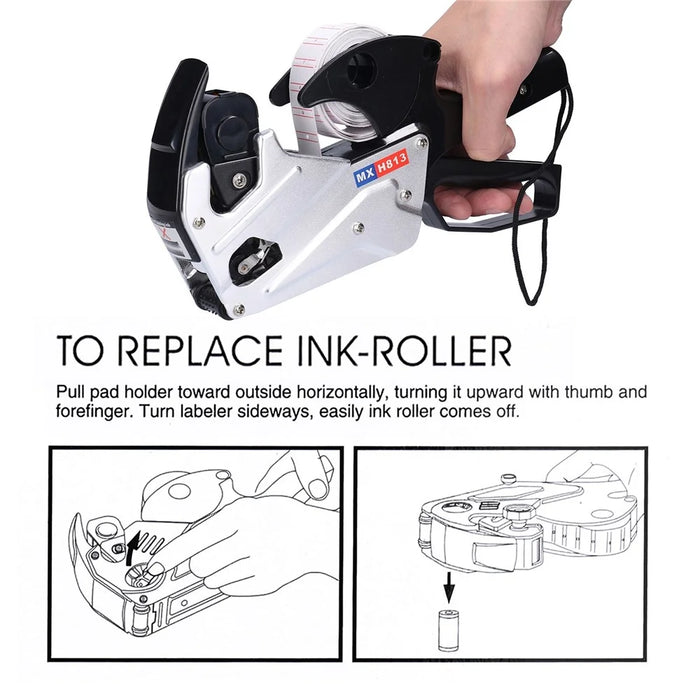 MX-H813 Aluminum Alloy Marking Machine Handheld Singles Row Code Printer Labeling Machine - 2