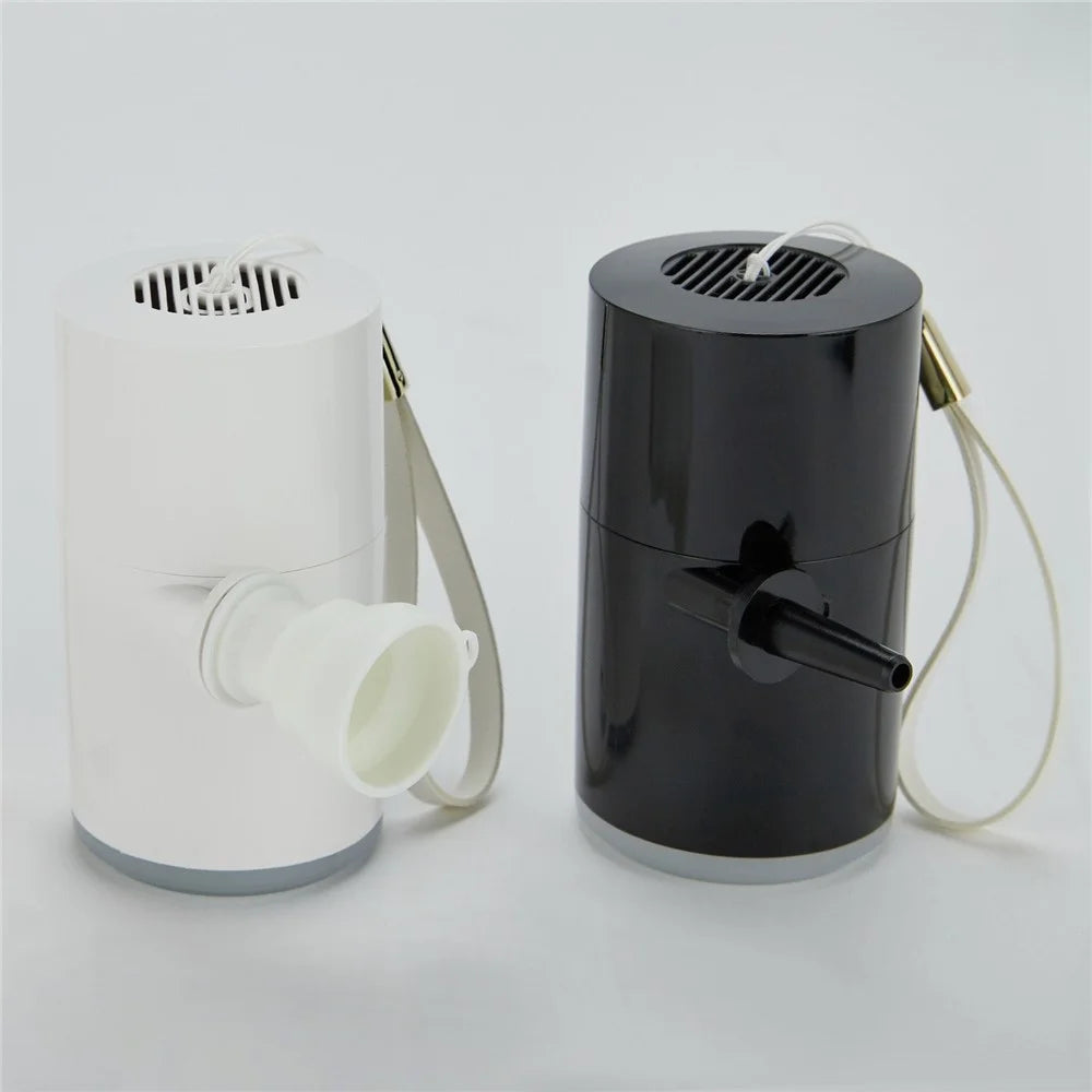 1400mAh Battery Built In Mini Air Pump with Light Wireless Electric Inflation Pump for Air Mattress Swimming Rings Inflatable Beds - Black - 3