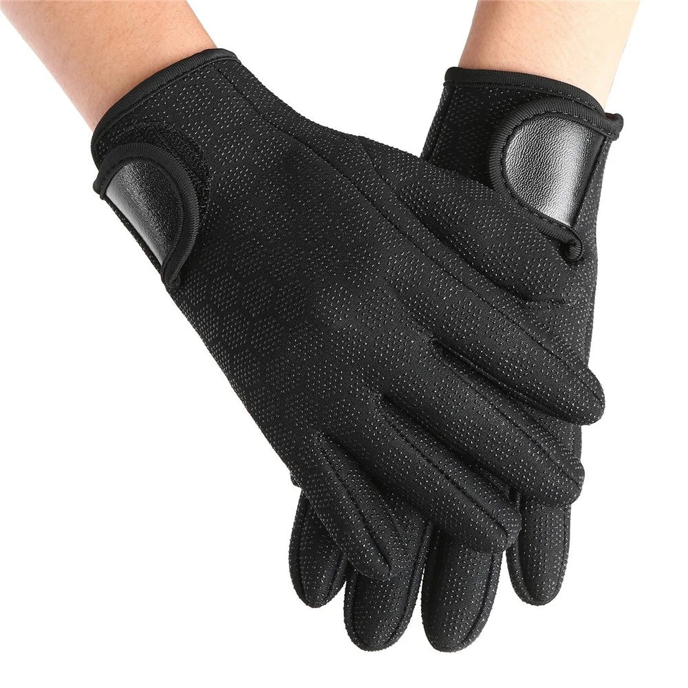 1.5mm Neoprene Diving Gloves Women Men Anti-slip Snorkeling Gloves for Swimming Surfing Sailing Kayaking - L - 3