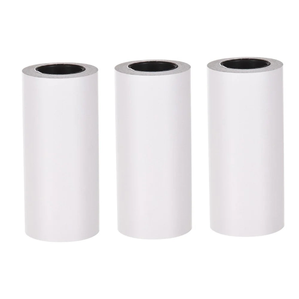 Self-Adhesive Thermal Paper Roll BPA-Free 57x30mm Receipt Paper for PeriPage PAPERANG Poooli Phomemo Pocket Thermal Printer - 3Pcs - 1