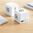 Portable Cube Timer Digital Display Timer Countdown Alarm 1-3-5-10 Minutes Flip Timing Time Management for Study Sports Cooking Gaming Office - White/Style 1 - 3